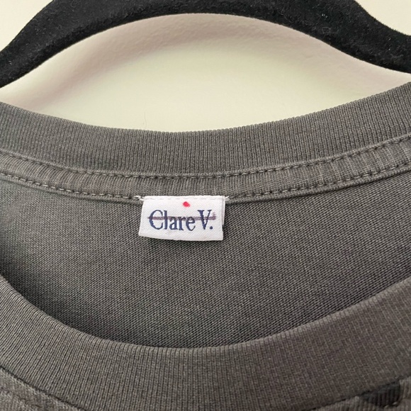 Clare V Drop Shoulder Tee Size Medium - Picture 9 of 11